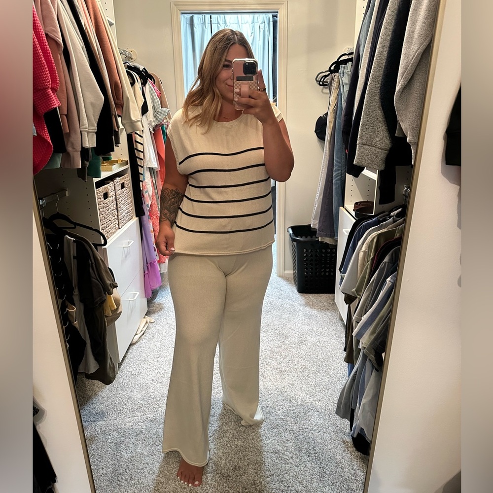 Cream two piece set